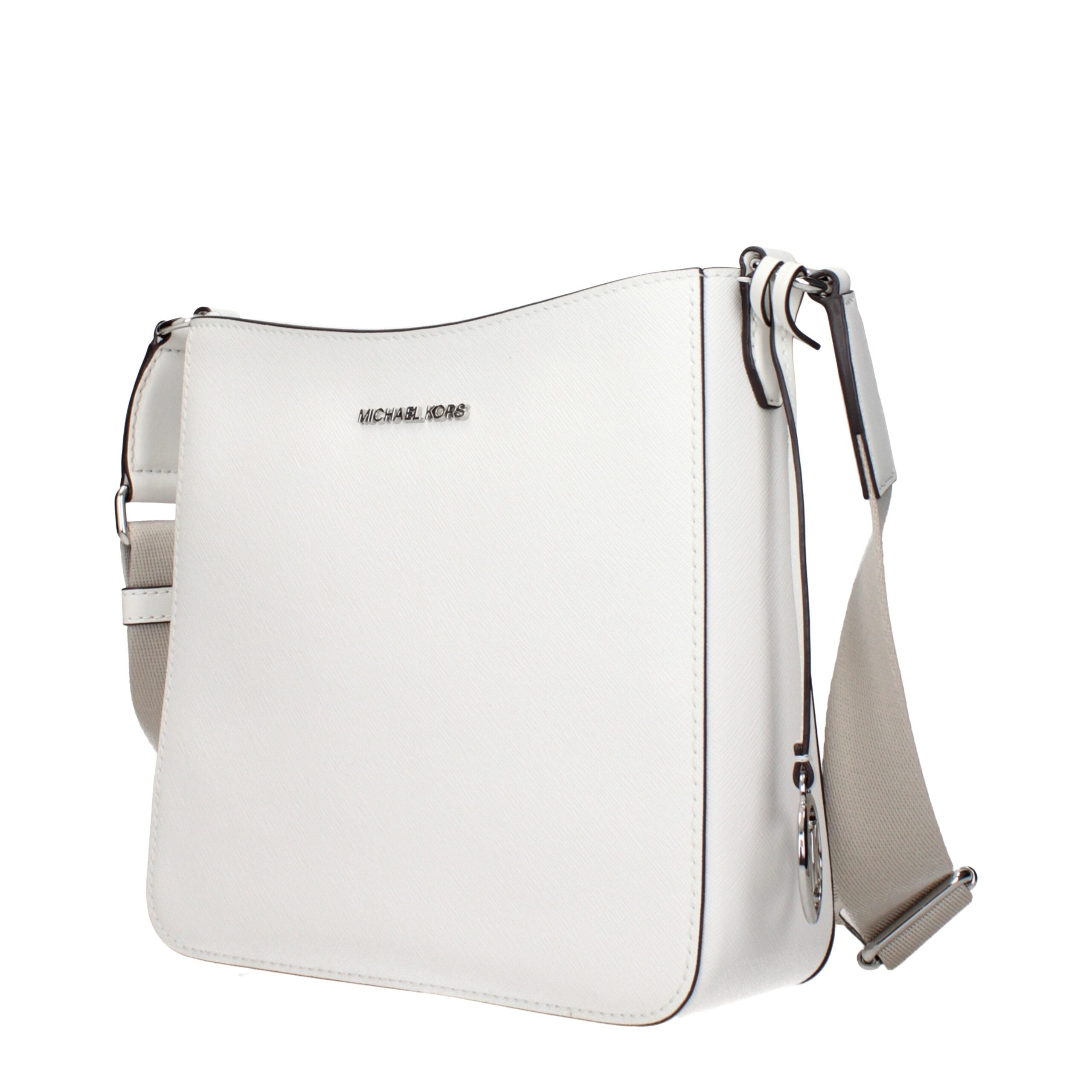 Michael Kors White Leather Shoulder Bags