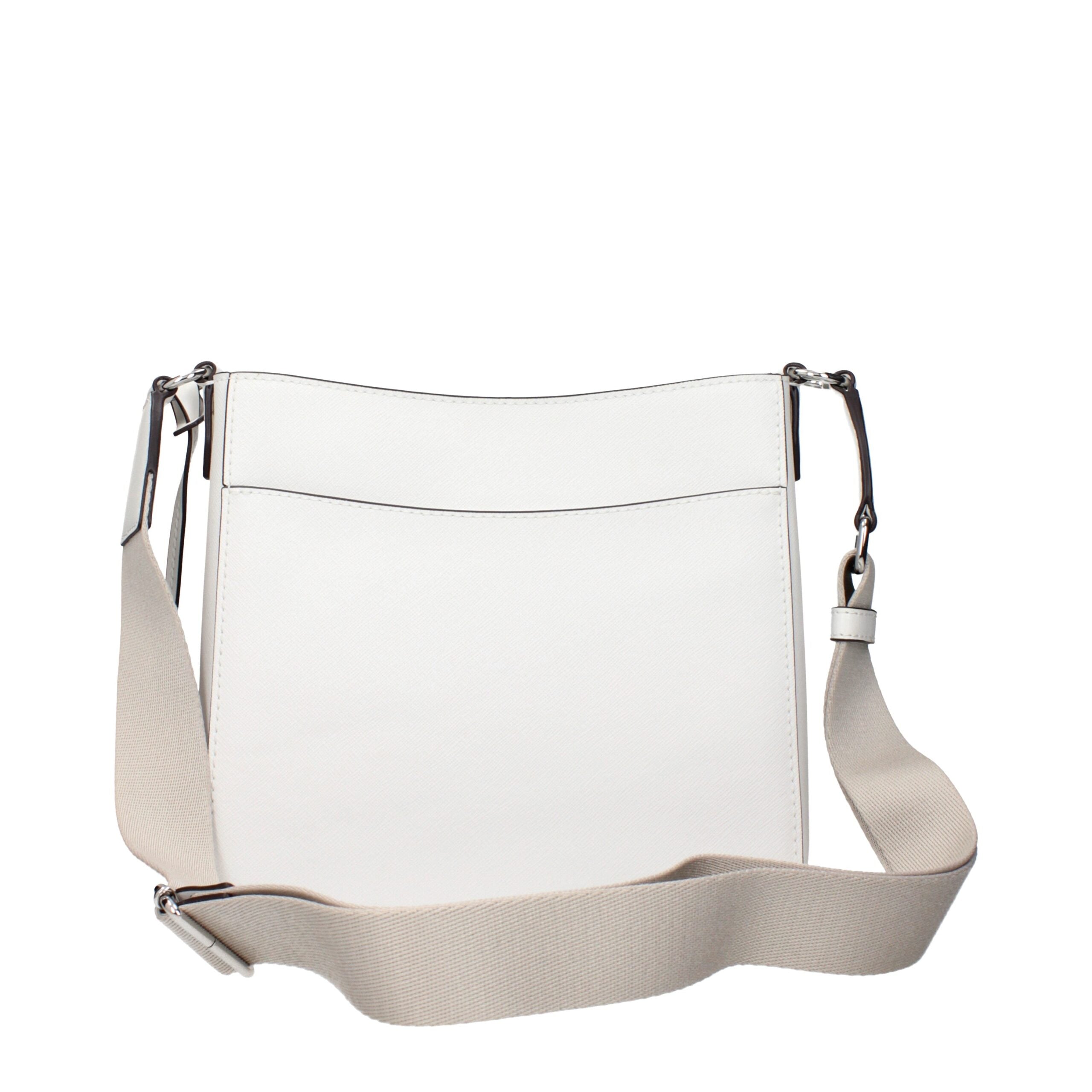 Michael Kors White Leather Shoulder Bags