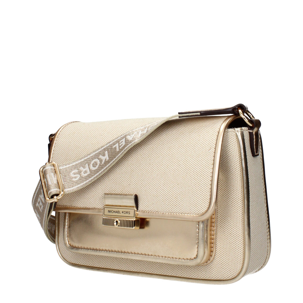 Michael Kors Beige Fabric Crossbody Bags