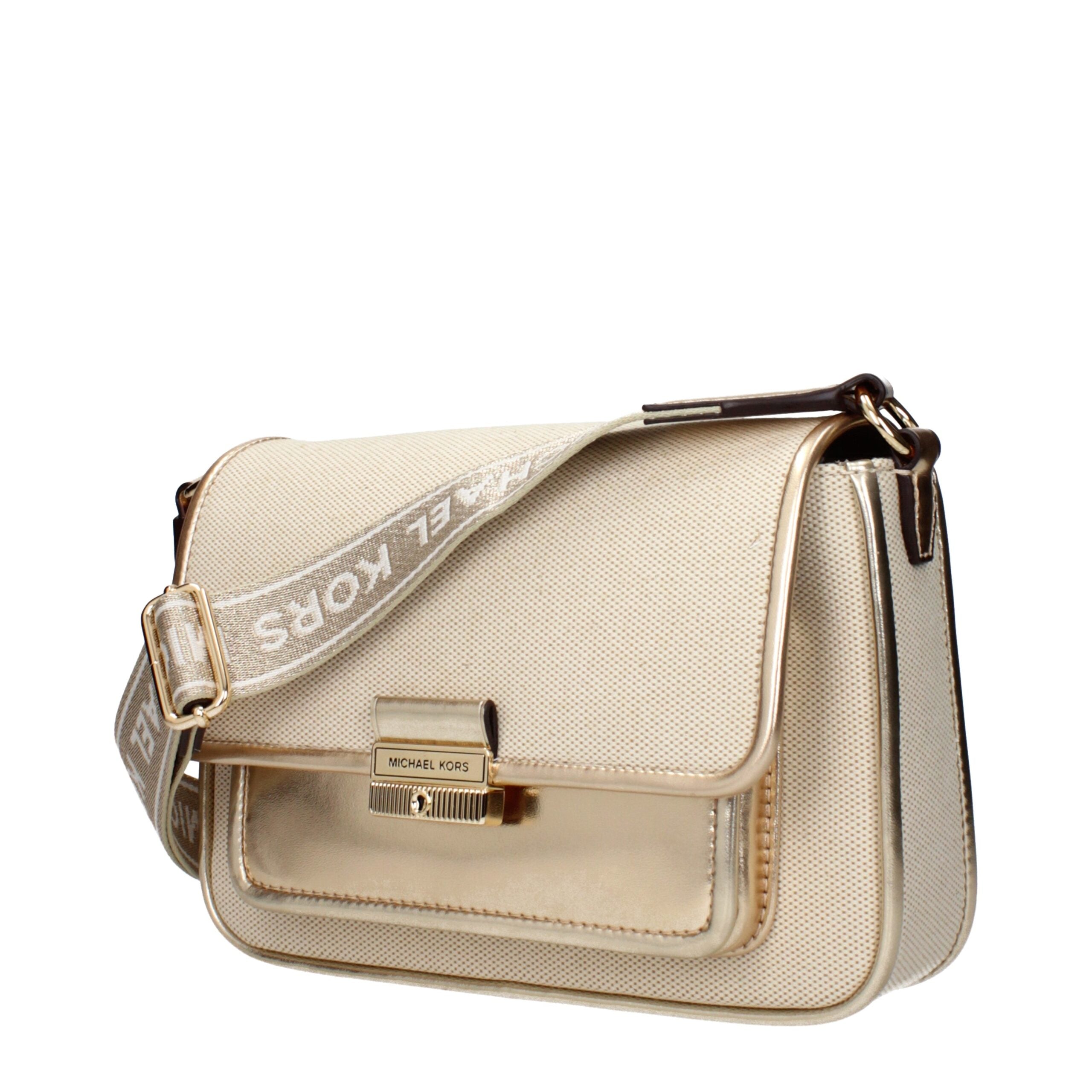 Michael Kors Beige Fabric Crossbody Bags