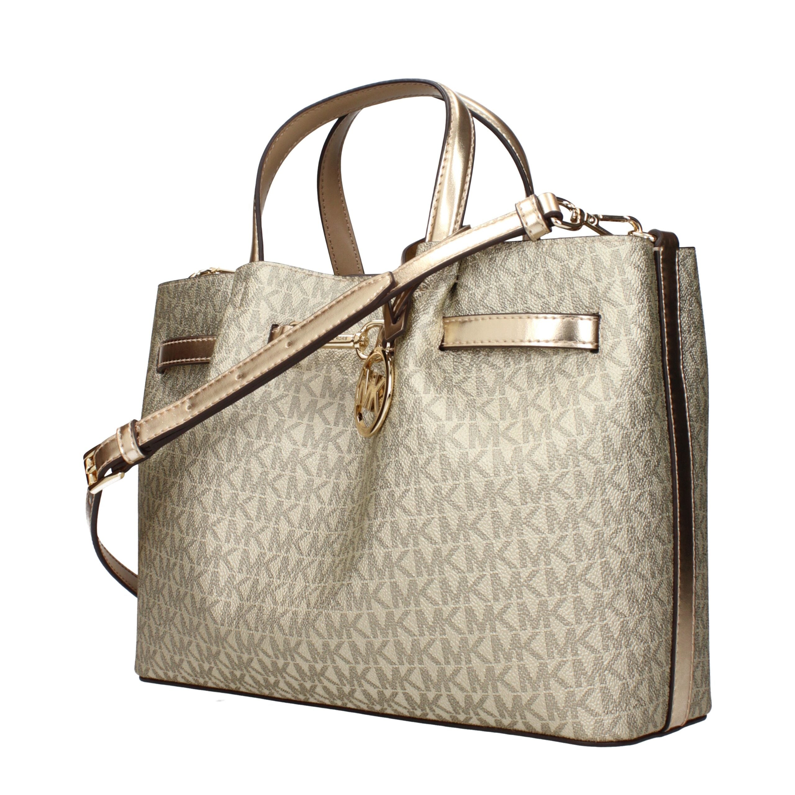 Michael Kors Gold Fabric Handbags