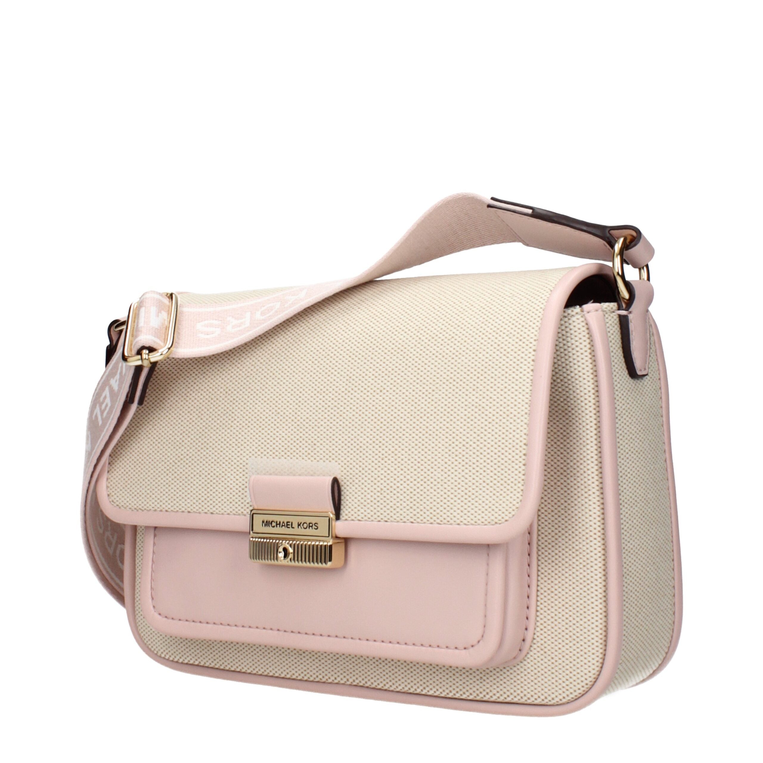 Michael Kors Beige Fabric Crossbody Bags