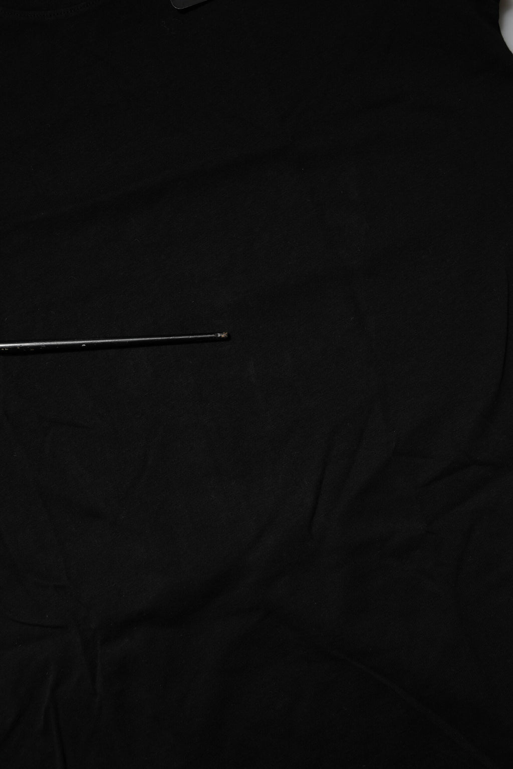 Dolce & Gabbana Black Cotton Short Sleeves Crew Neck T-shirt