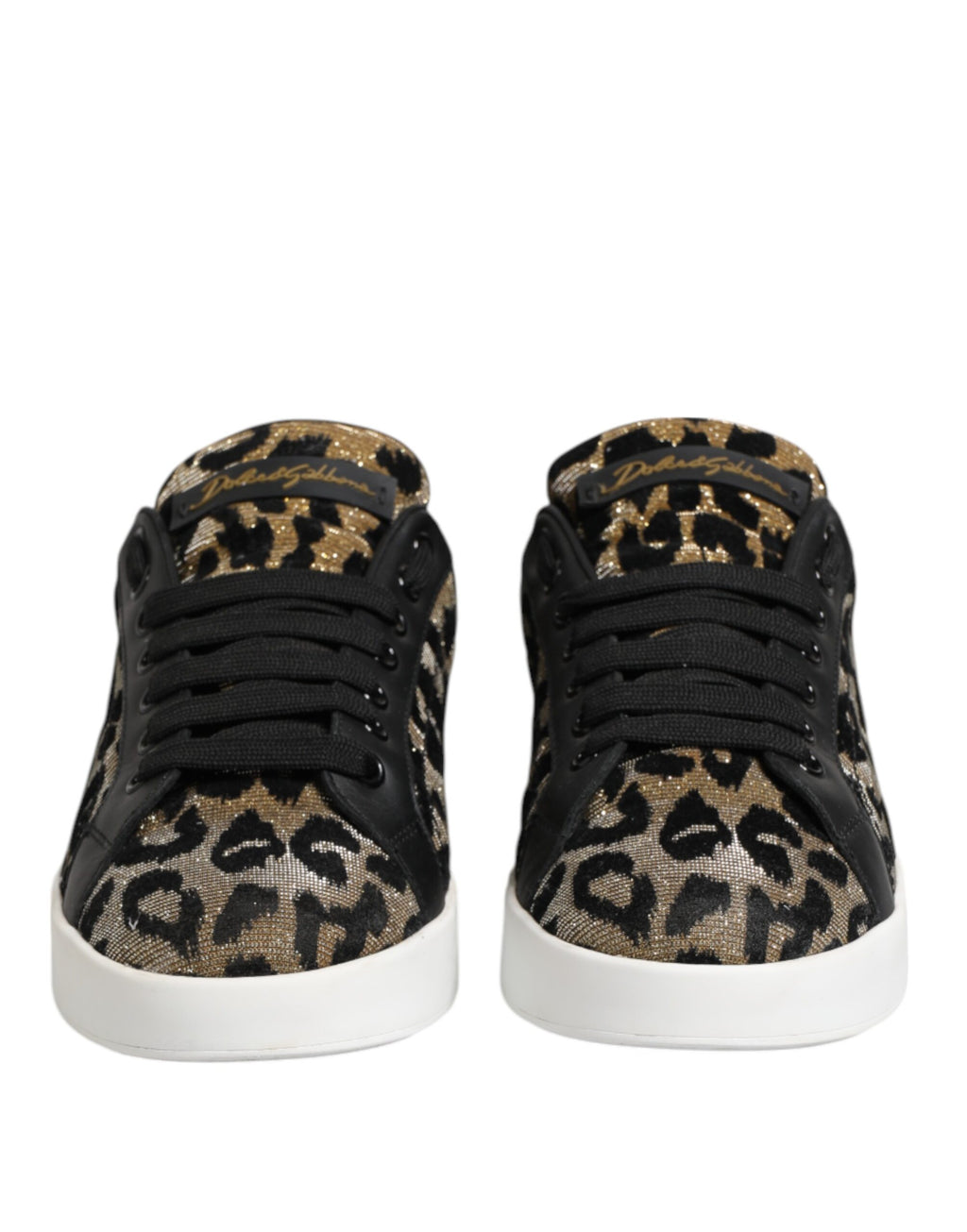 Dolce & Gabbana Brown Leopard Portofino Low Top Sneakers  Shoes