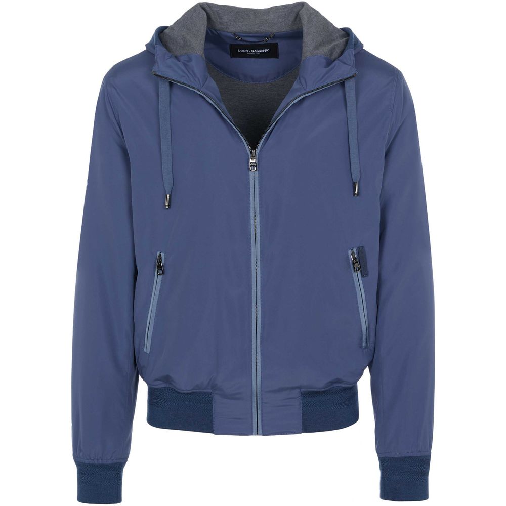 Dolce & Gabbana Blue Polyester Jacket