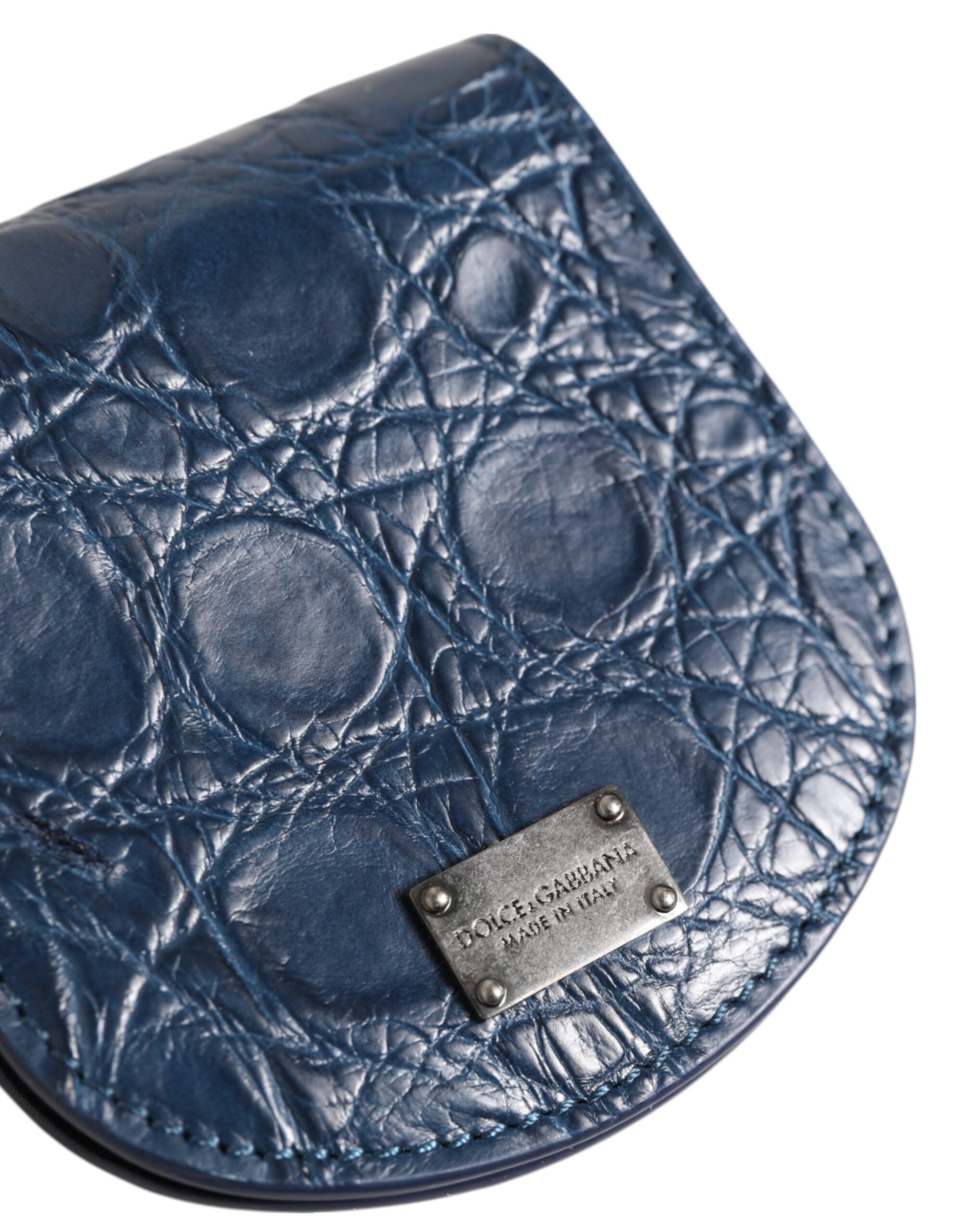 Dolce & Gabbana Exquisite Exotic Skin Coin Case Wallet