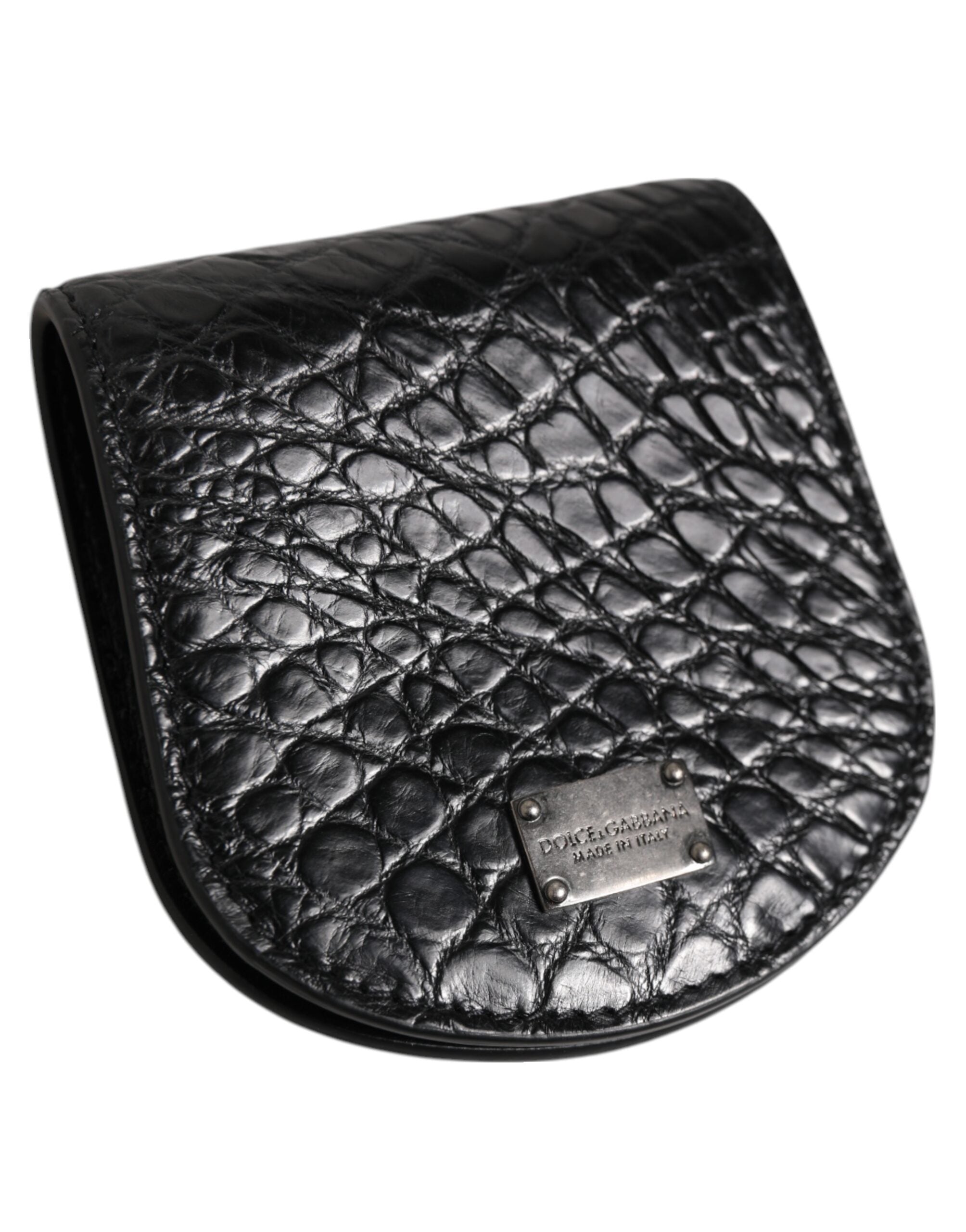 Dolce & Gabbana Exquisite Exotic Skin Coin Case Wallet