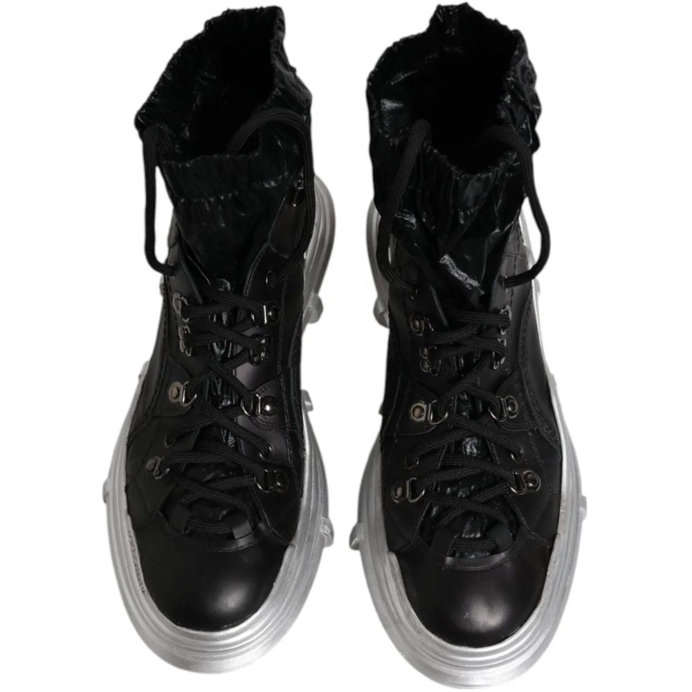 Dolce & Gabbana Black Nylon Boot