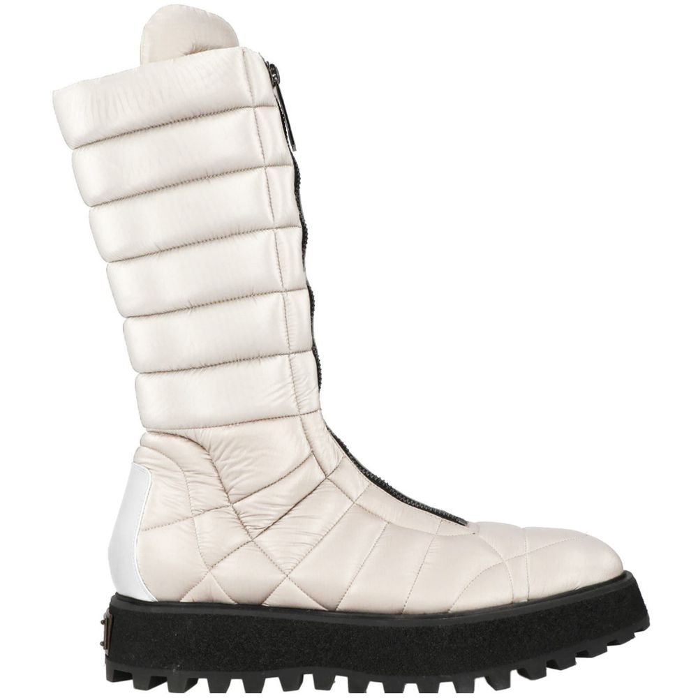 Dolce & Gabbana White Nylon Boot