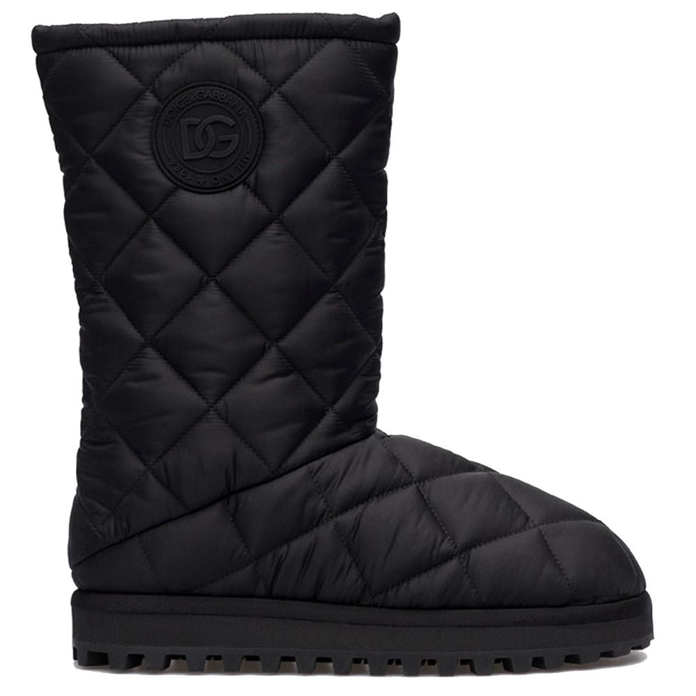 Dolce & Gabbana Black Nylon Boot