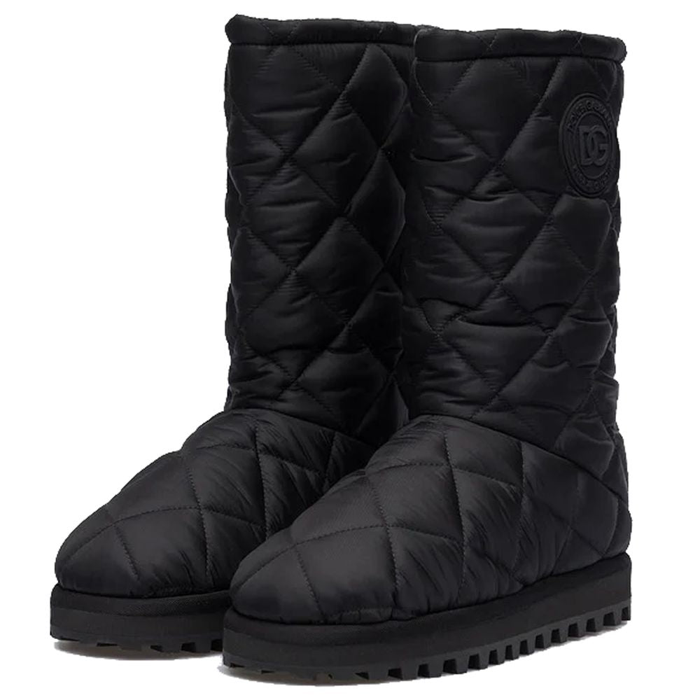 Dolce & Gabbana Black Nylon Boot