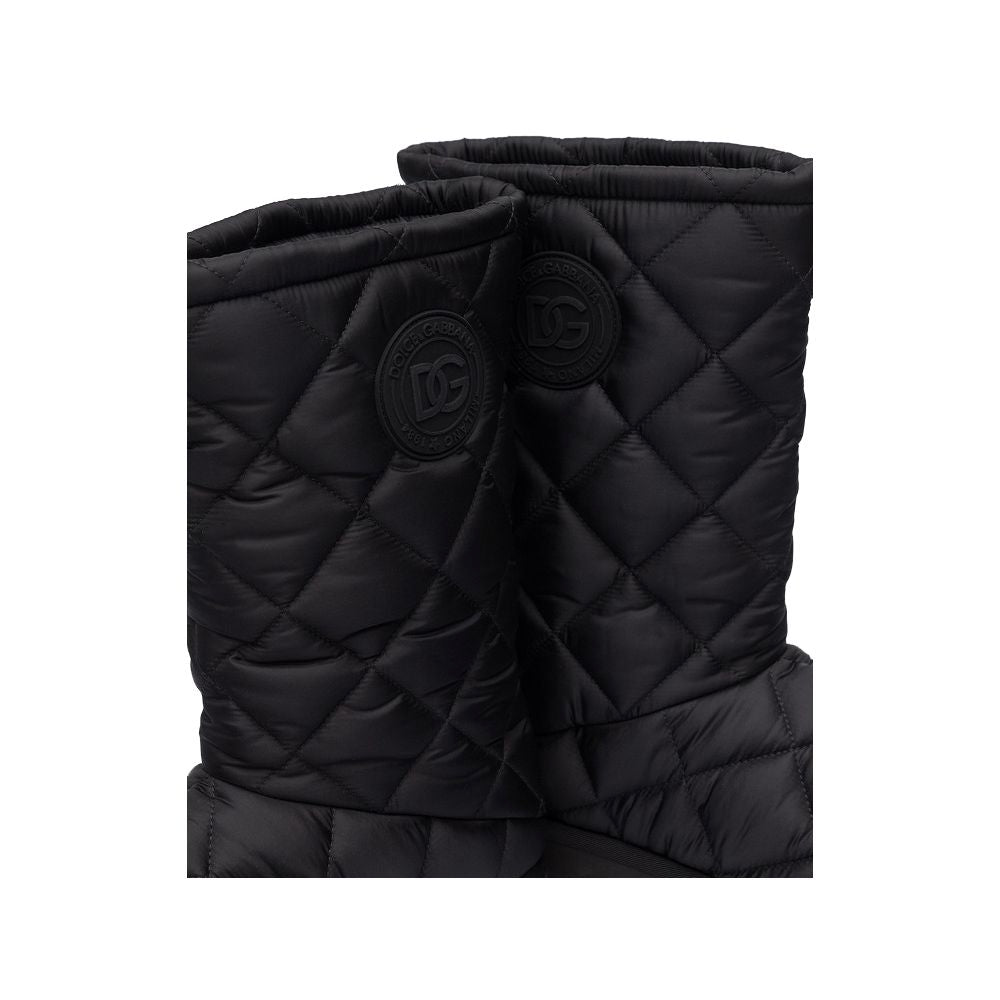 Dolce & Gabbana Black Nylon Boot