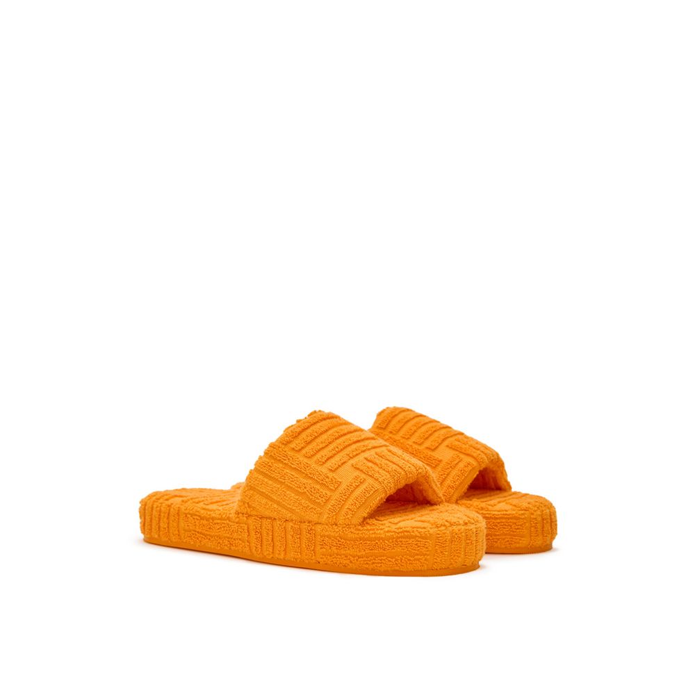 Bottega Veneta Orange Cotton Slipper