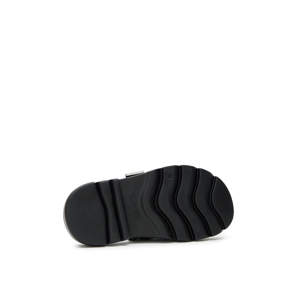 Bottega Veneta Black Cotton Slipper
