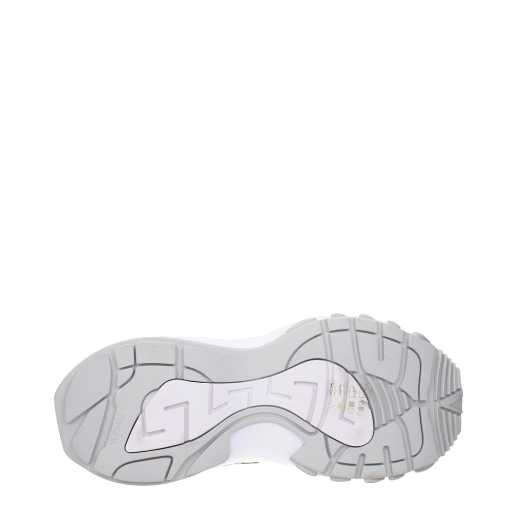 Versace Gold Fabric Low Top Sneakers