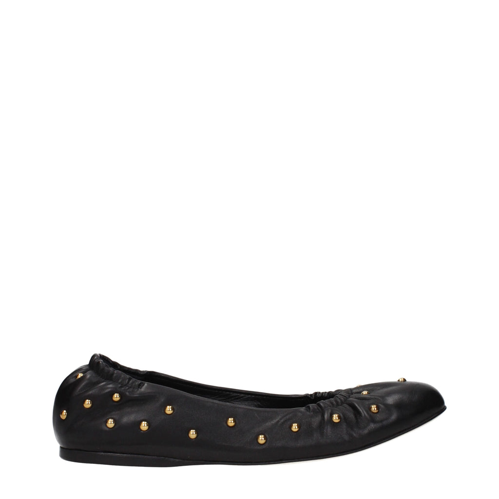 Chloé Black Leather Ballet Flats
