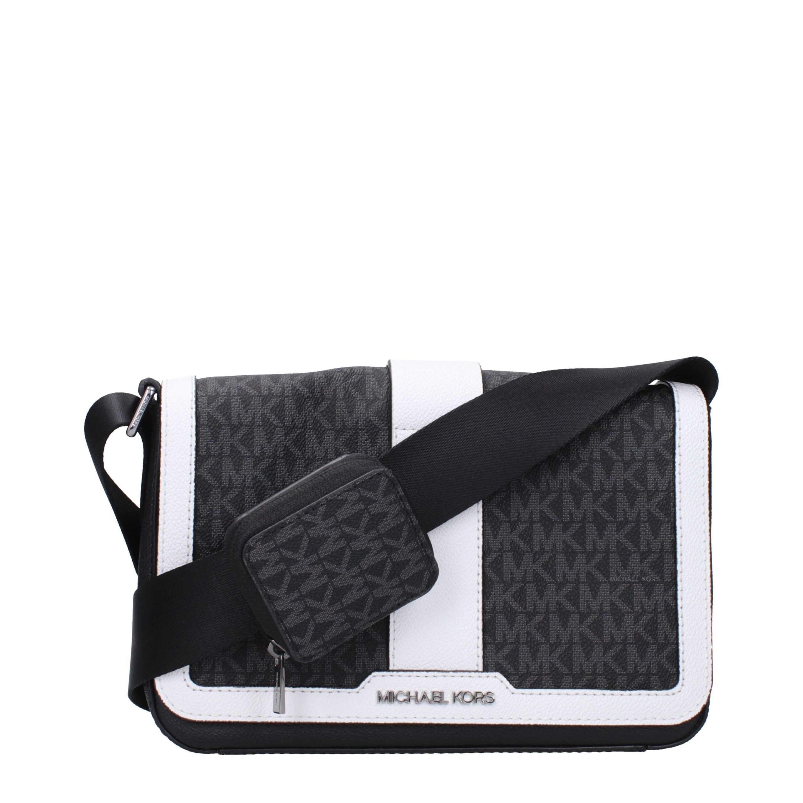 Michael Kors Black Fabric Crossbody Bag
