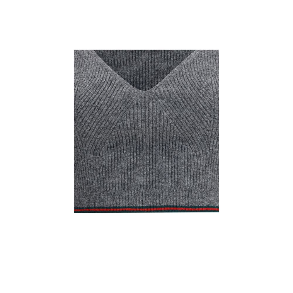 Gucci Gray Wool Top
