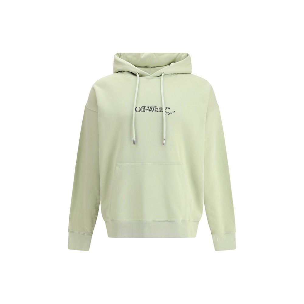 Off-White Green Cotton Sweatshirt