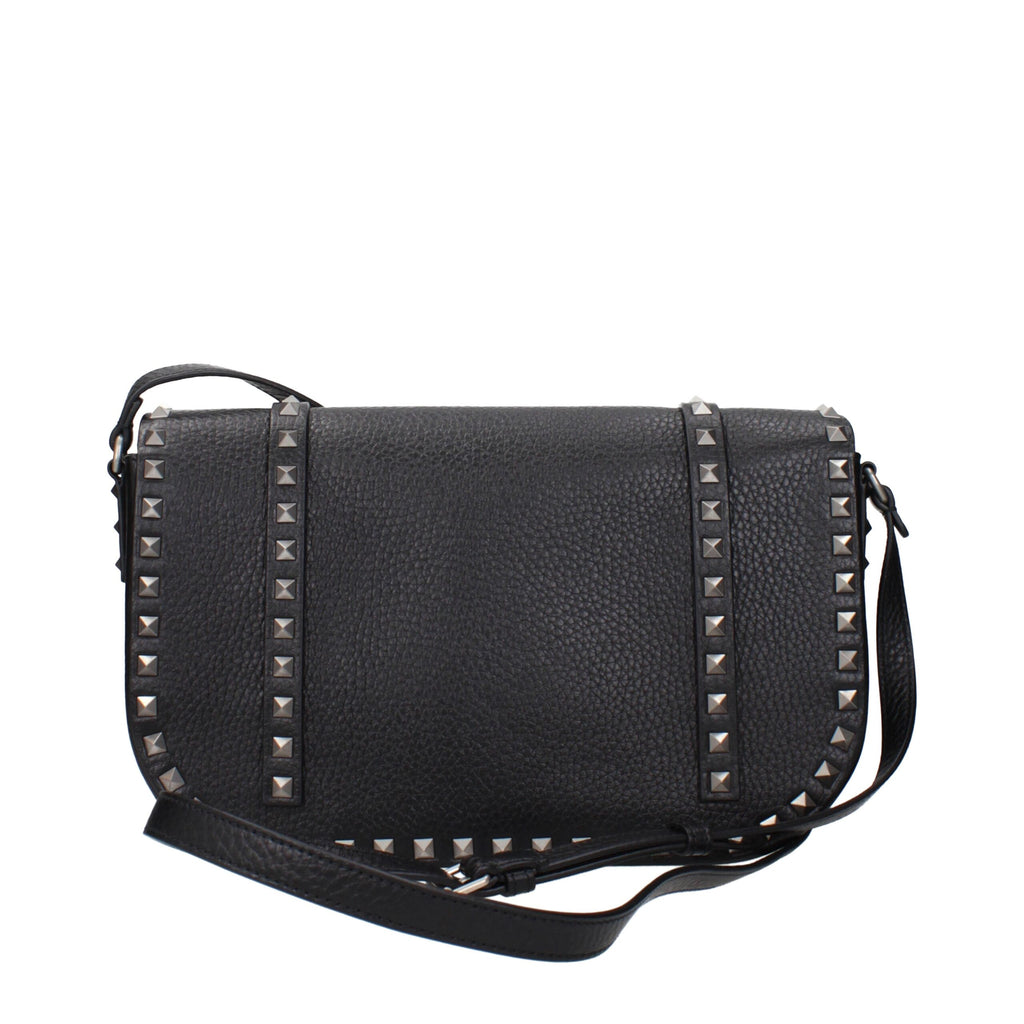 Valentino Garavani Black Leather Crossbody Bag