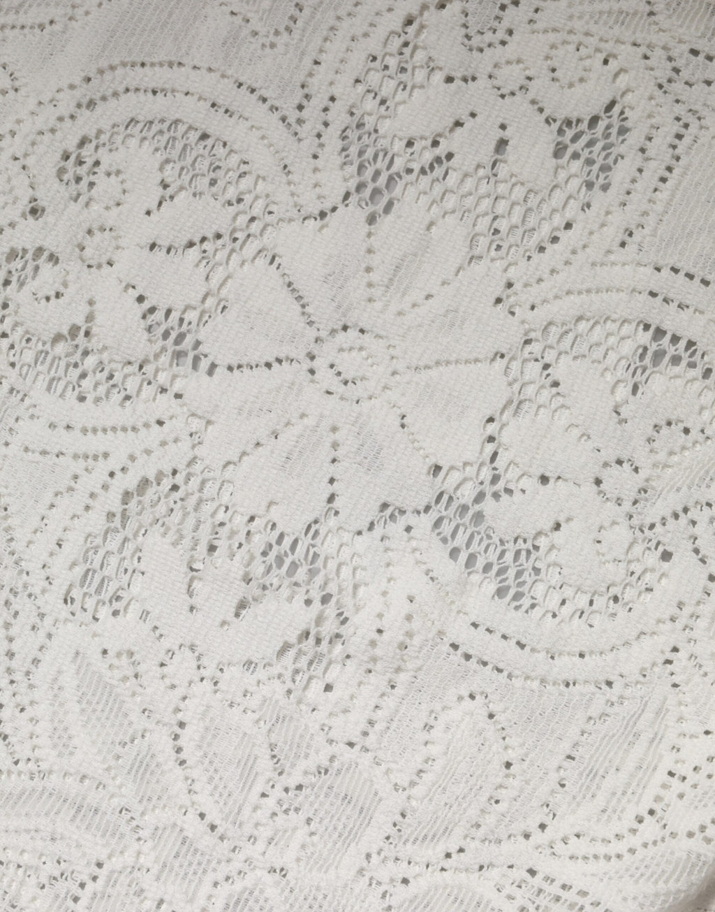 Dolce & Gabbana White Embroidery Lace Cotton Blouse Top