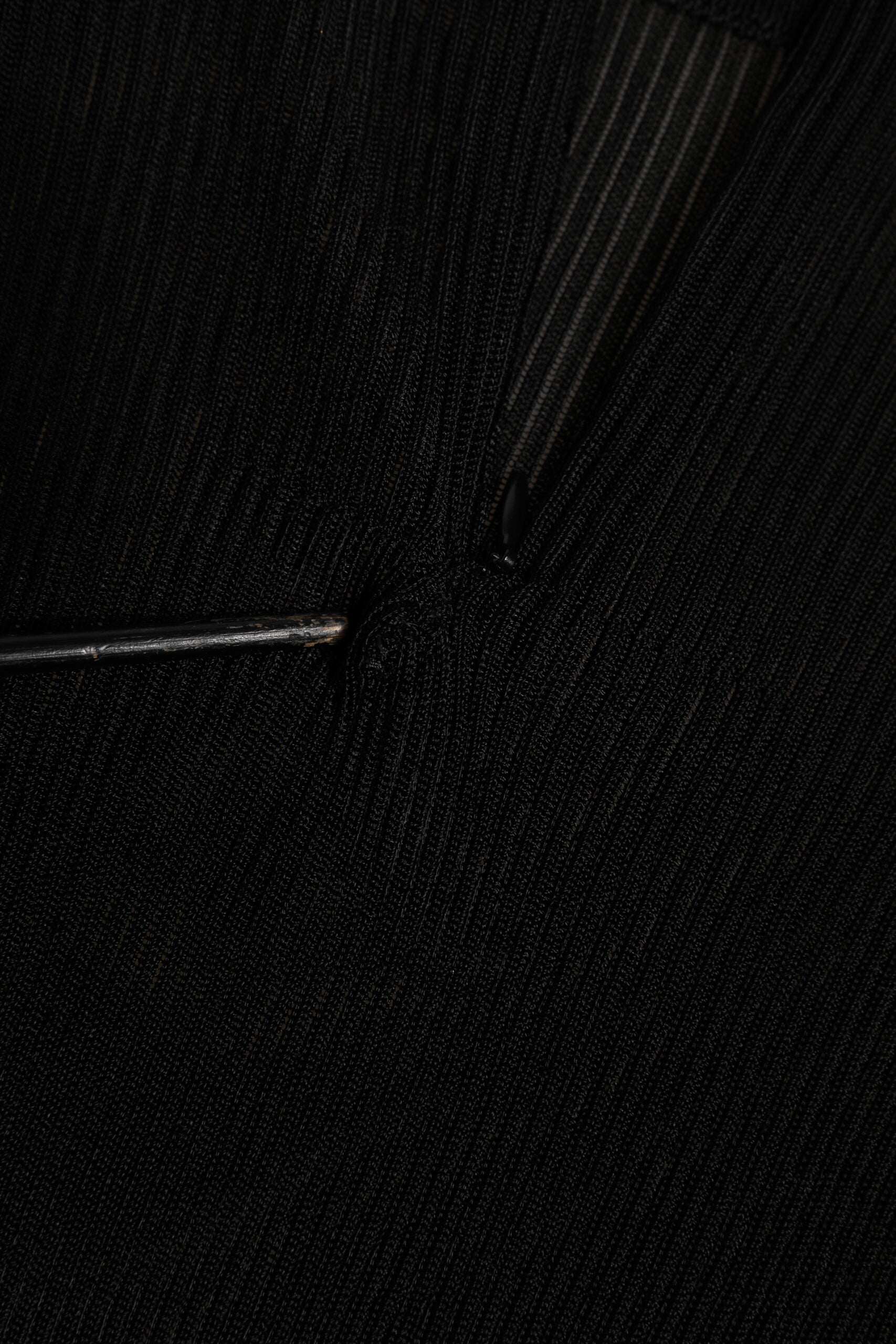 Dolce & Gabbana Black Viscose Turtle Neck Pullover Top