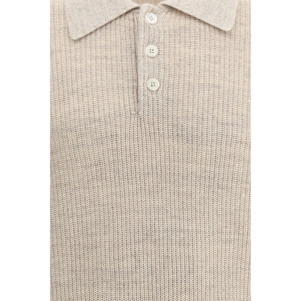 Brunello Cucinelli Beige Cotton Sweatshirt