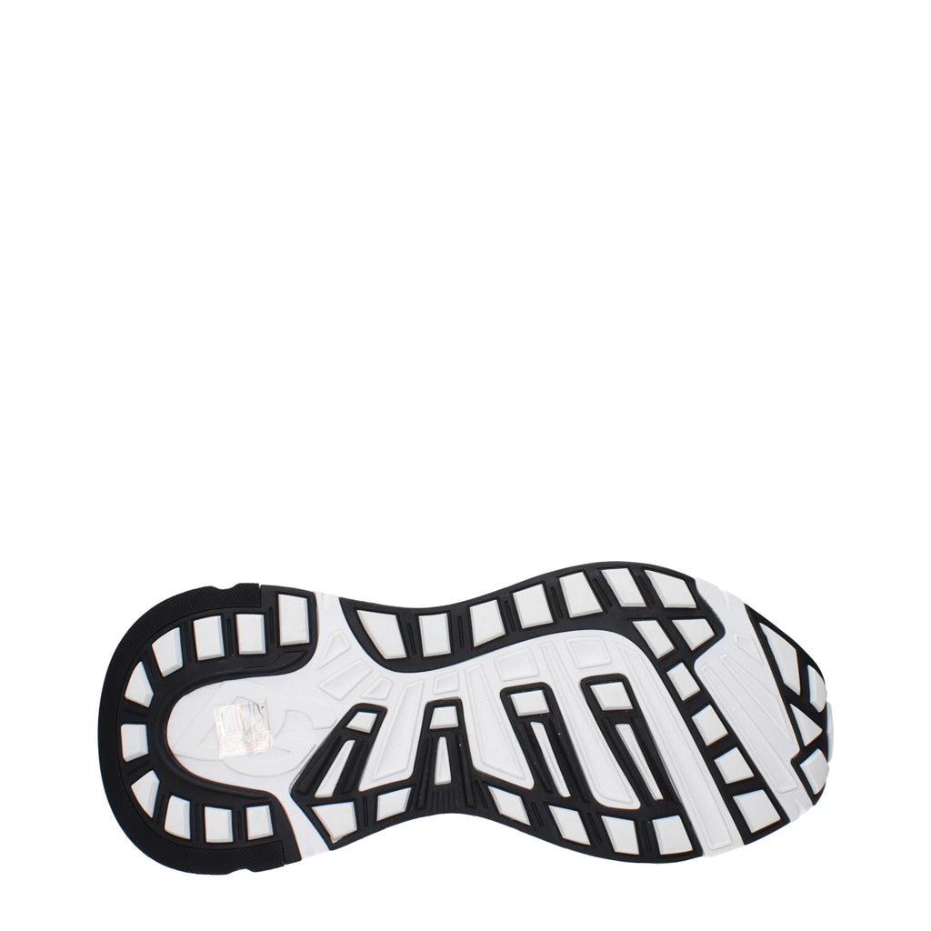 Dolce & Gabbana White Fabric Athletic Sneakers