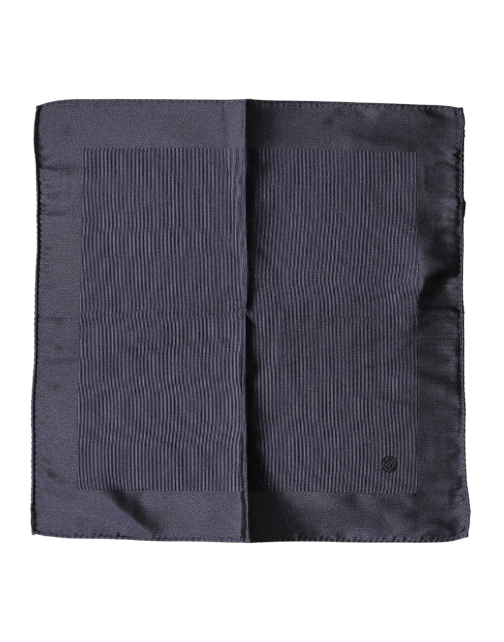 Dolce & Gabbana Blue Logo Silk Men Square Handkerchief Scarf