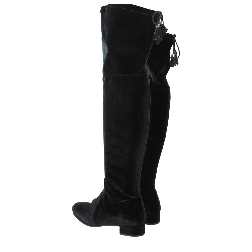 Prada Black Velvet Over The Knee