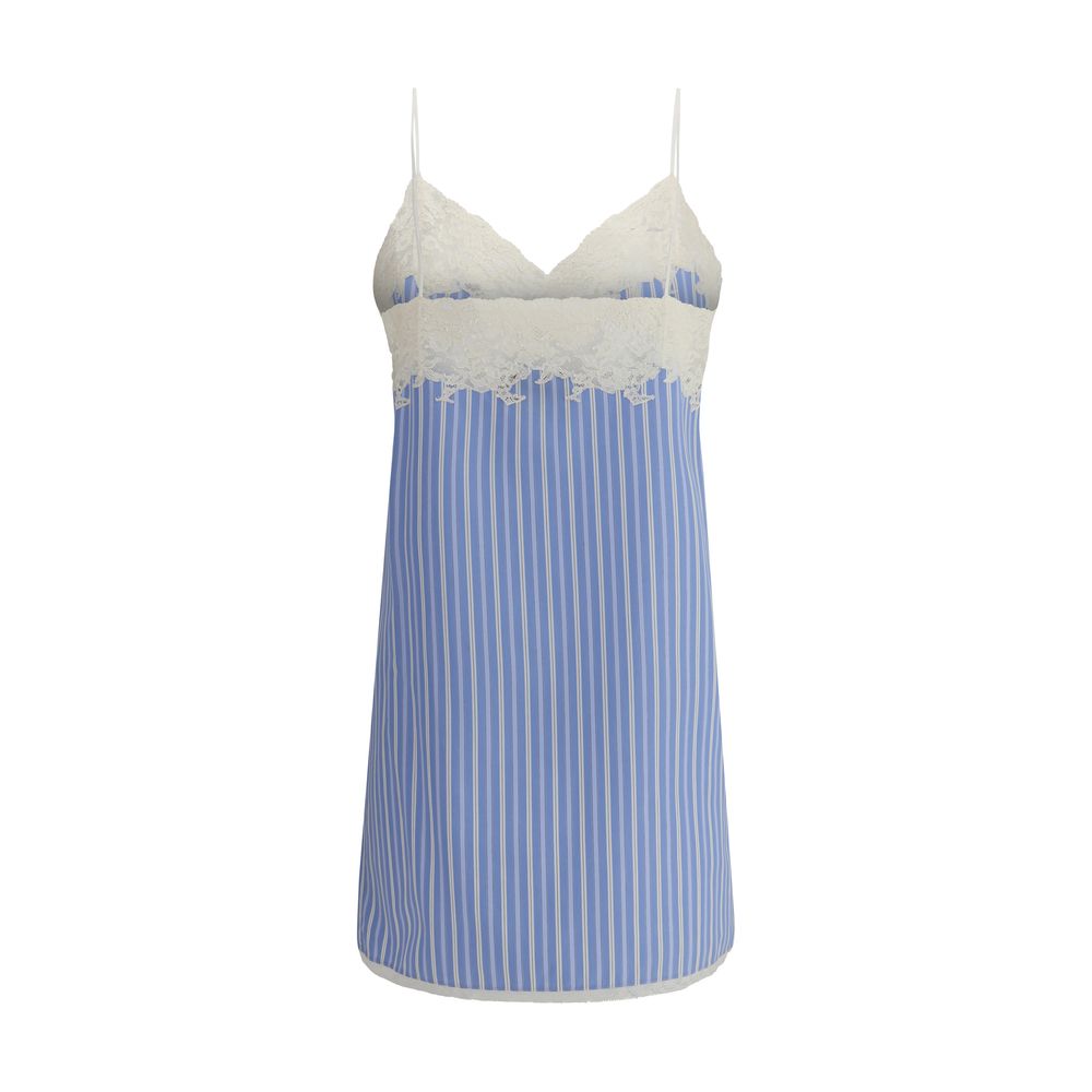 Miu Miu Light Blue Cotton Casual Dress
