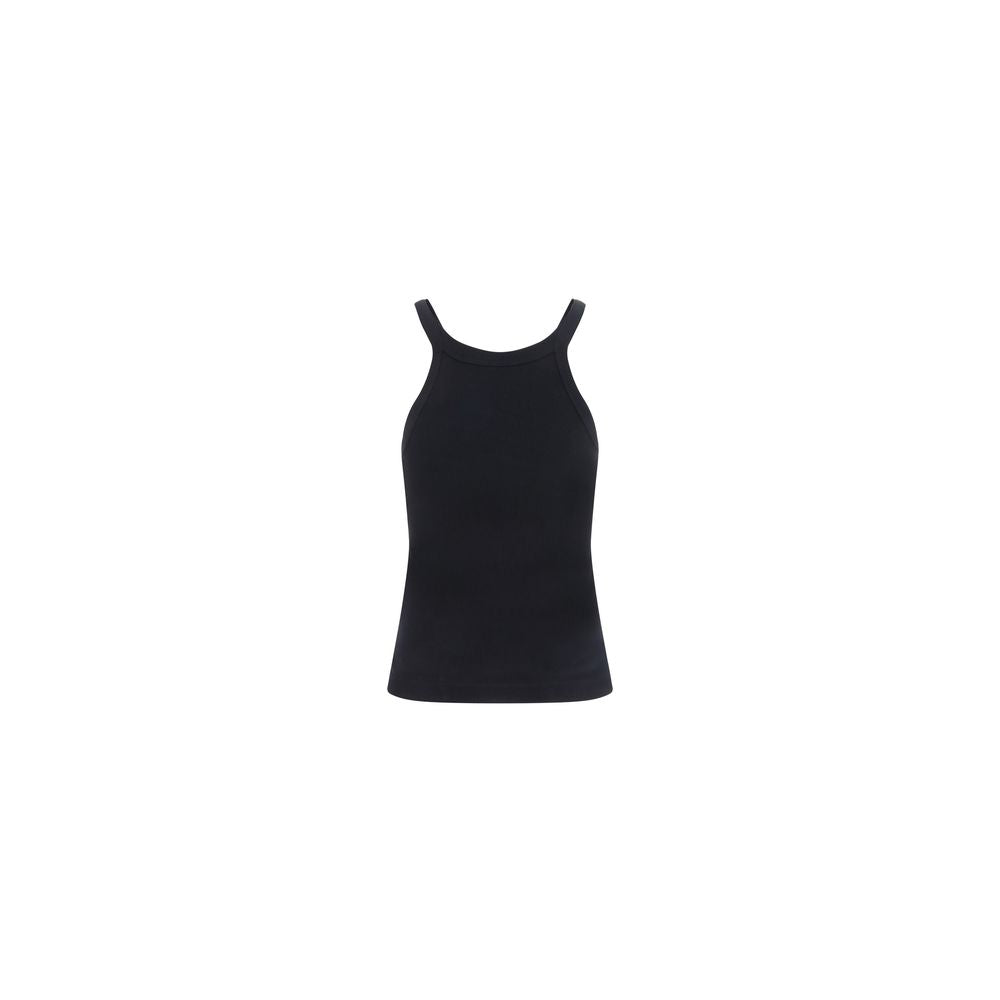 Fendi Black Cotton Tank Tops